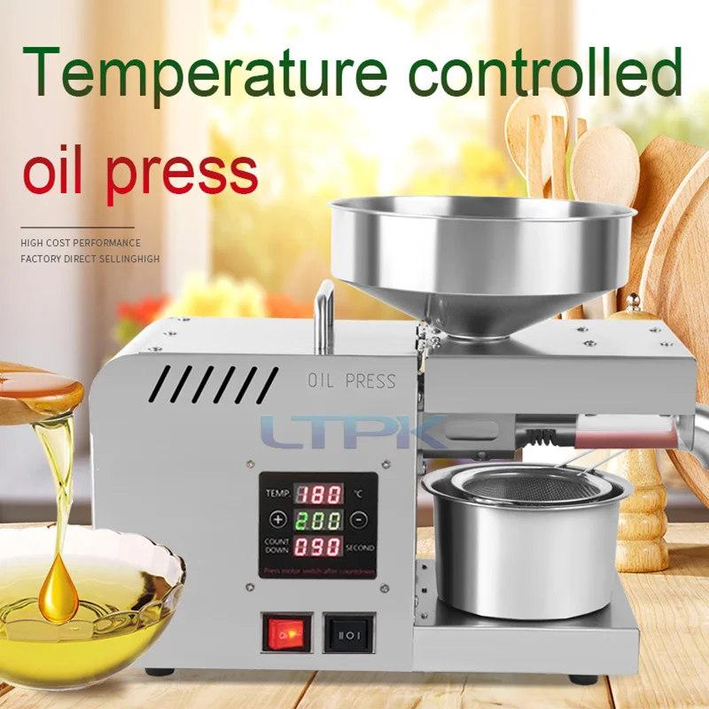LT-X5S Mini Small Household Home Use Oil Extraction Making Edible Olive Oil Press Machine