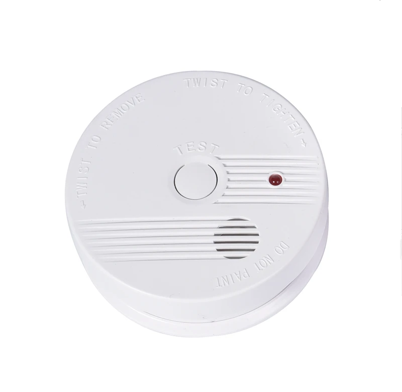 Hot sale standalone smoke detector 10 years life DC 9V battery smoke alarm EN14604 fire alarm for hotel security