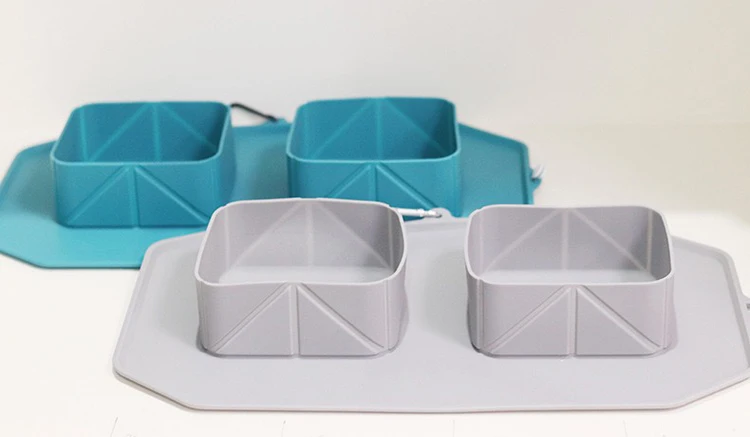 2021 factory best quality bpa free custom portable dog pet silicone  bowl