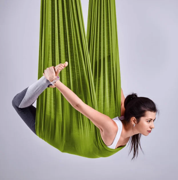 Aerial Yoga Hammock 8 Meters Household Low-Elasticity Indoor Sling Sling Nylon Elastic Satin Yoga Studio Sling