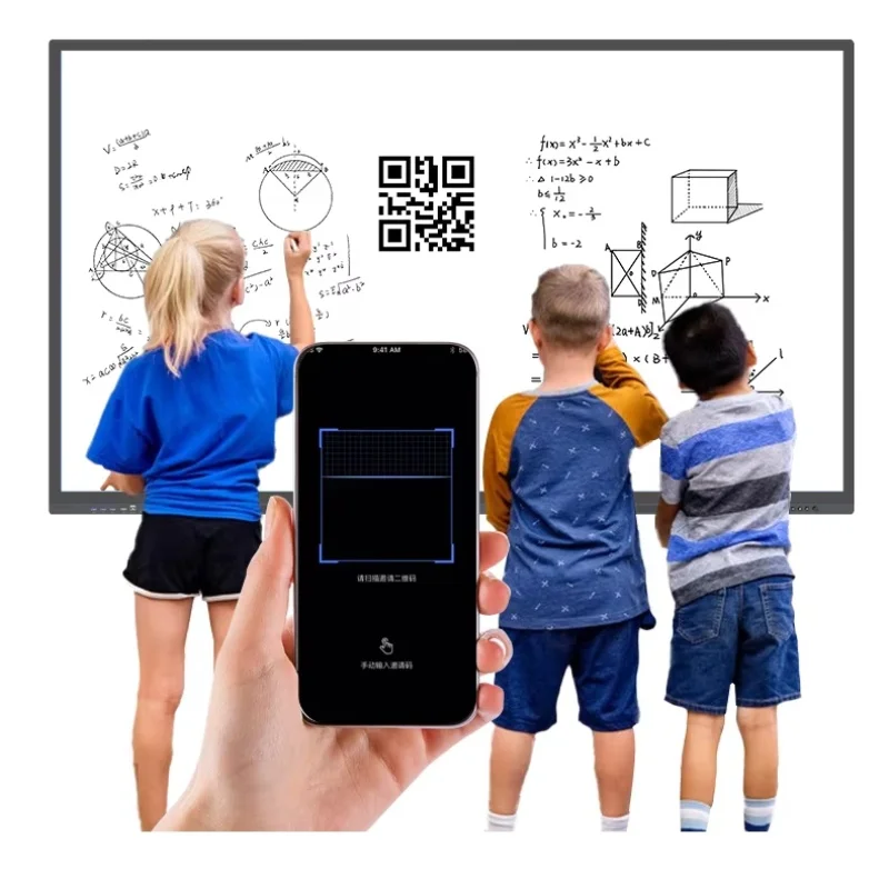 Новый Android 14 75 дюймов инфракрасный сенсорный компьютер смарт-плата Конференц-доска Экран Сенсорная Интерактивная плоская панель