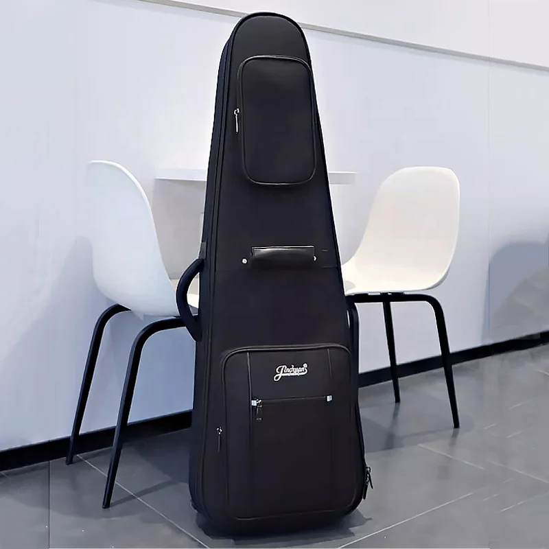 Electric Guitar and Bass Guitar Bag Thick Padded Music Gig Bag Oxford Fabric Instrument Case for Drums Use