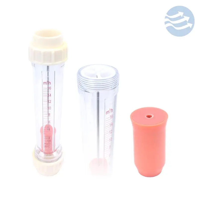 Plastic float flowmeter Customized plastic rotor float flow meter tube type rotameter flowmeter for water liquid