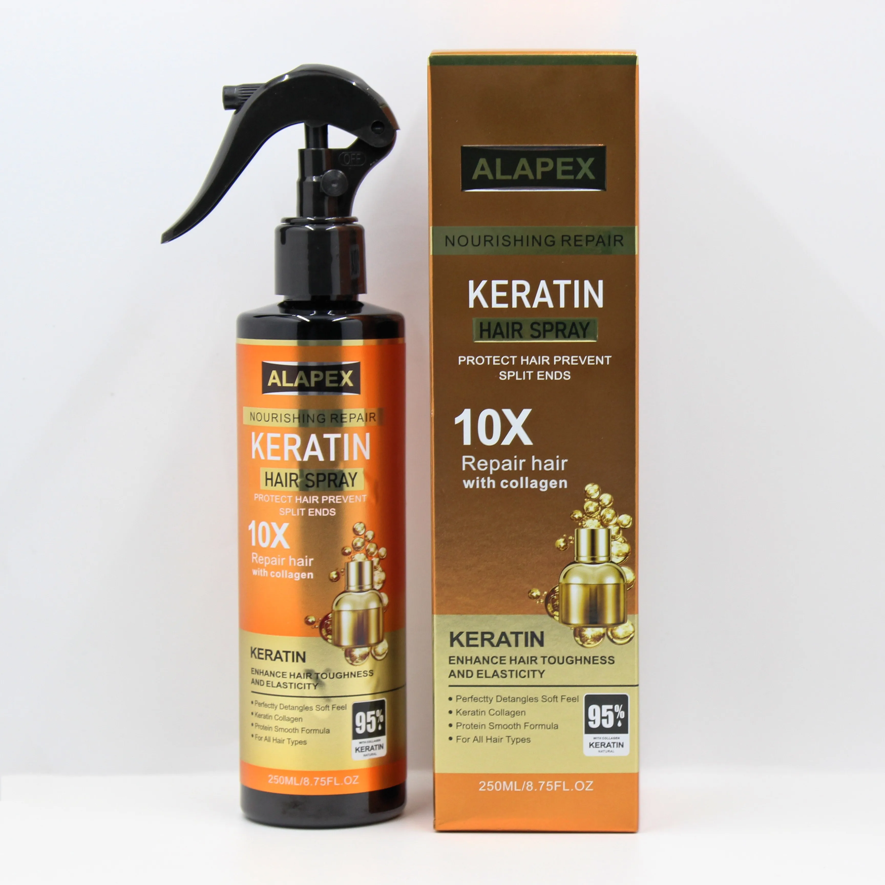 ALAPEX Keratin Treatment Hair spray fast Repair hair with collagen enhancement Hair lotion
