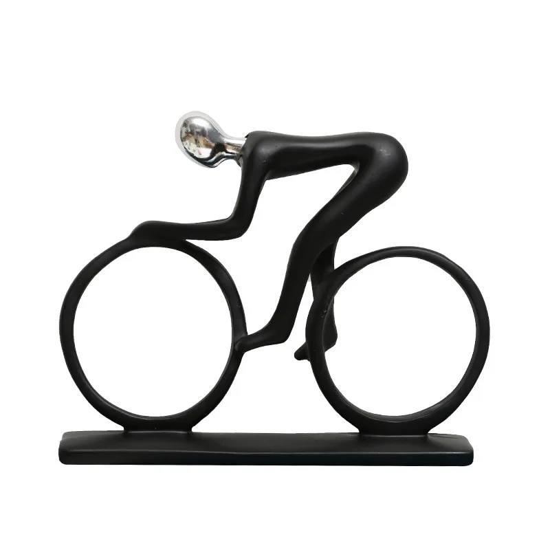 Statue Of Man Sports Bike Shooting Kung Fu Baseball Golf Football Tennis Ping Pong Figures