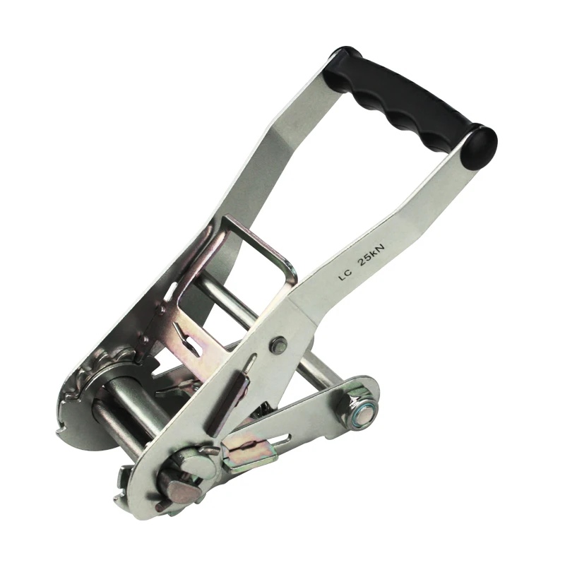 Стальная трещоточная Пряжка OEM CE 5 тонн 50 мм, ремешок для крепления груза с пластиковой ручкой