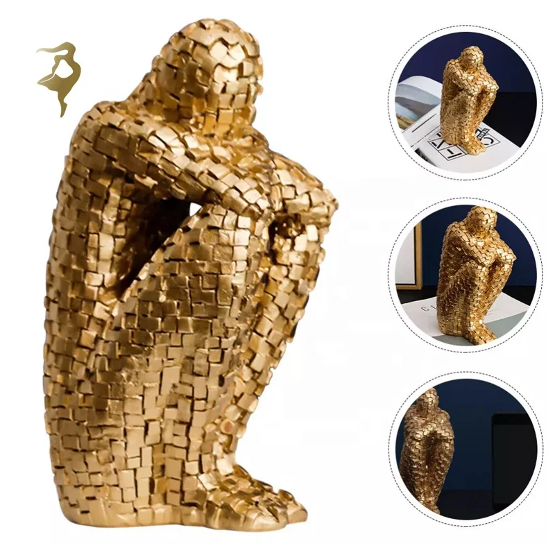 Abstract Art of Bronze horse head table base Sculpture Home Decor