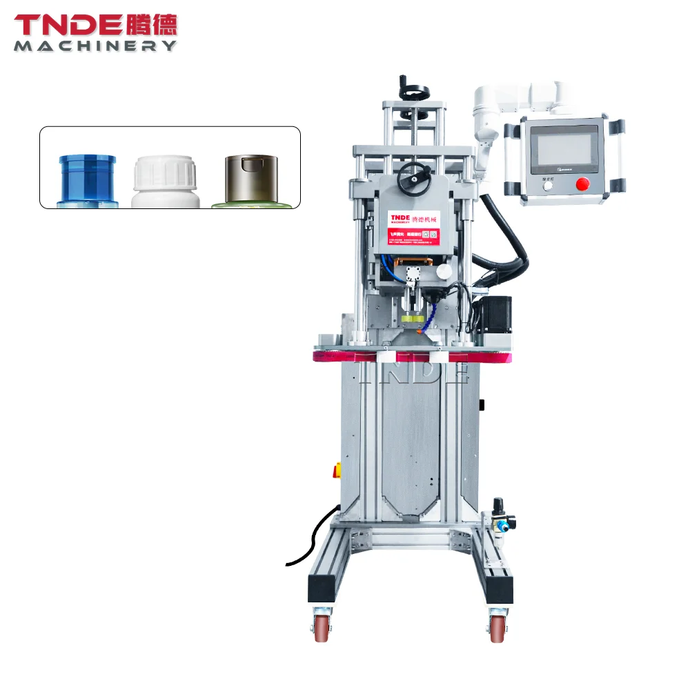 2022 TNDE Вертикальная полностью автоматическая регулируемая автоматическая укупорочная машина, подходящая конвейерная лента