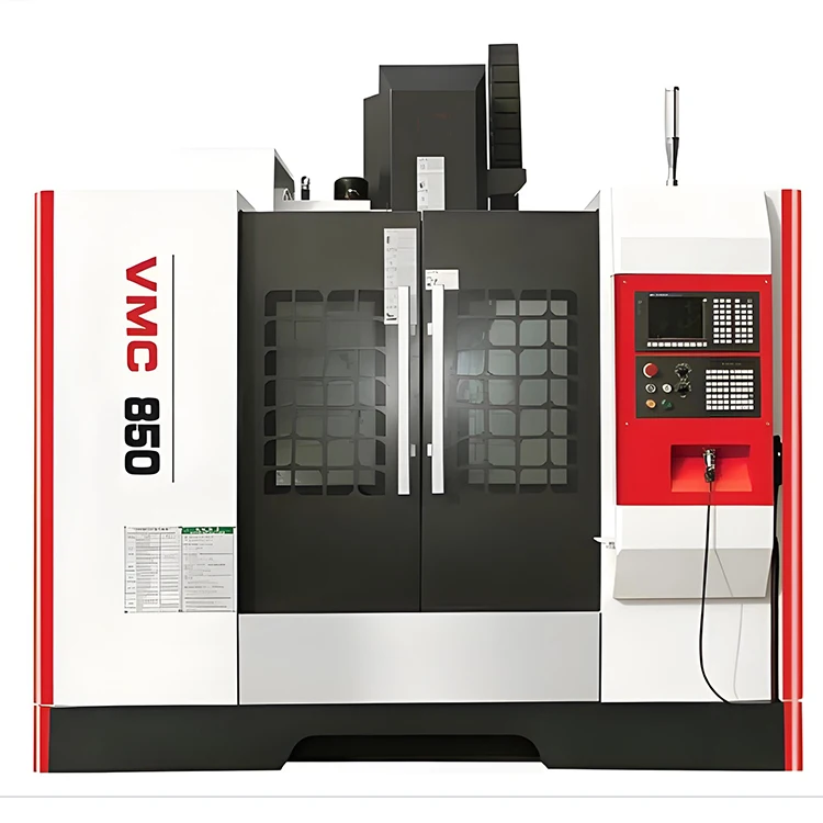 Hot selling VMC850 four axis vertical CNC machining center, CE certified three-axis high-performance machining center