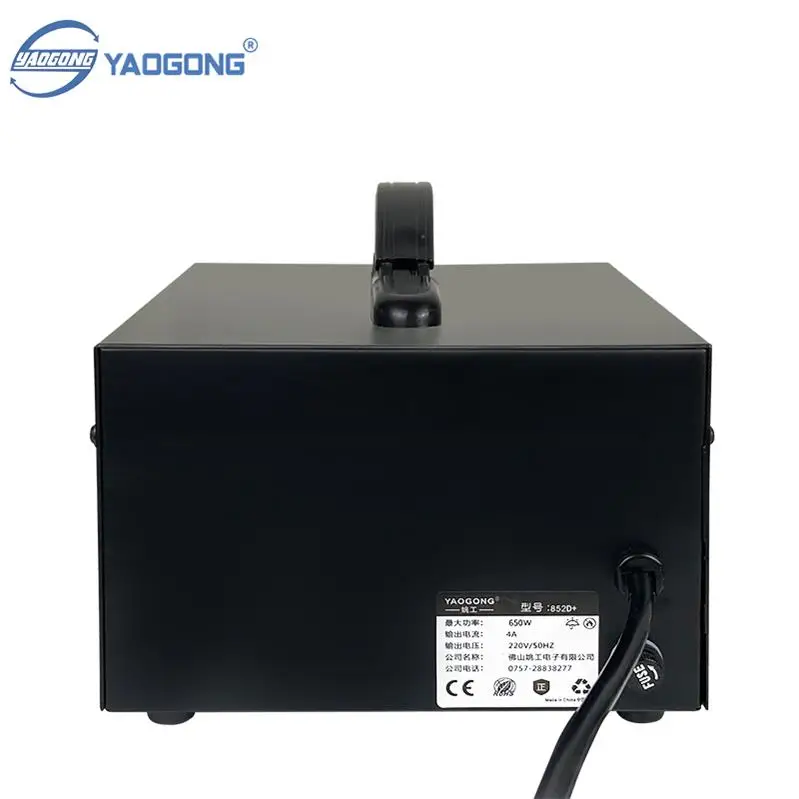 YAOGONG 852D+ Solder Soldering For IC factory direct ESD smd machine mobile repair rework station for industrial electronics