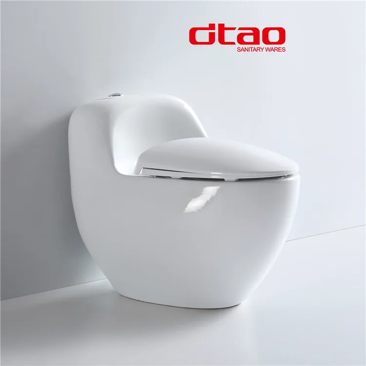 Wholesale sanitary ware manufacturer round bathroom wc inodoro floor mounted ceramic one piece toilet