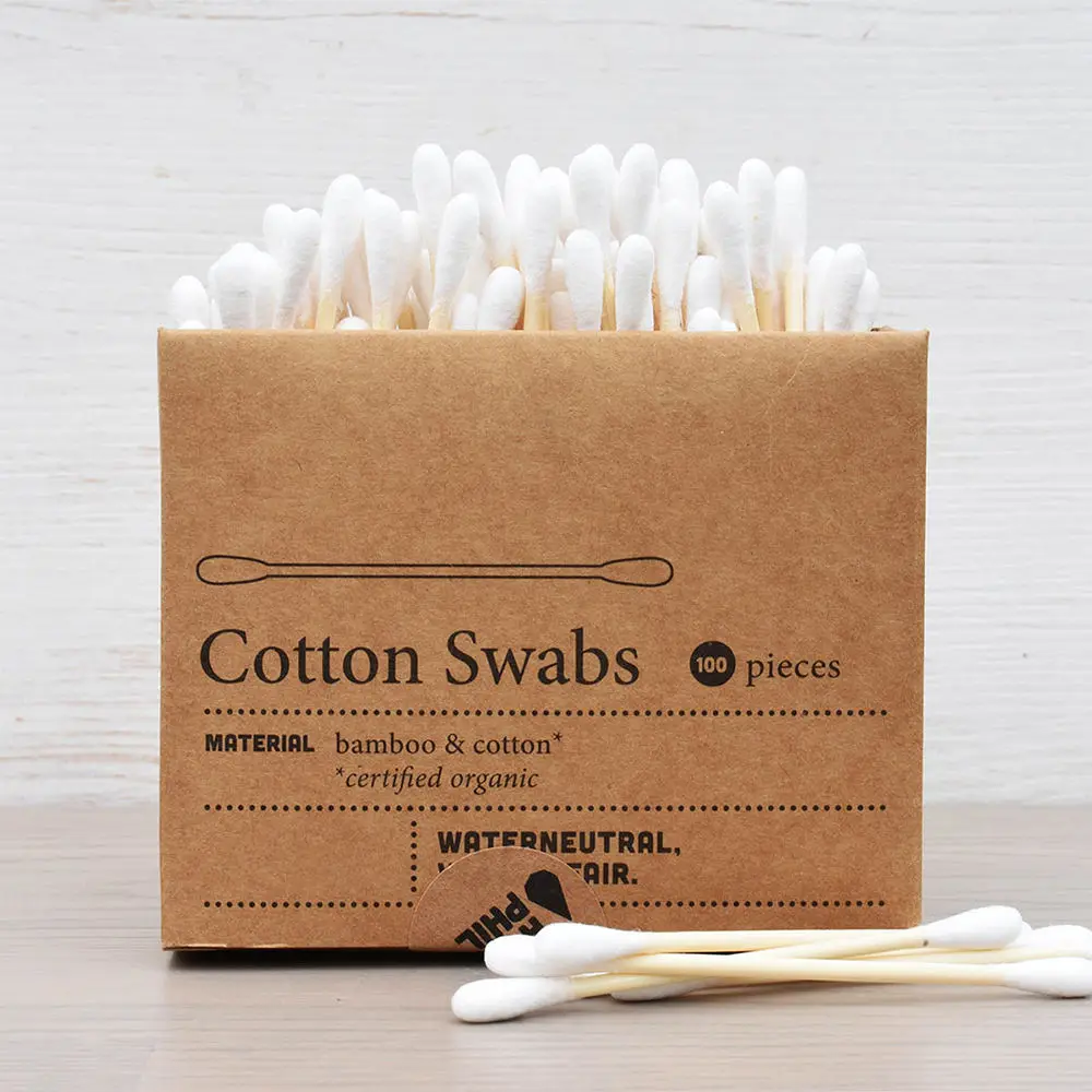 Sterile Individual Eye Makeup Remover Stick Bamboo Health Cotton Swab for Beauty Shop Cleaning Makeup & Eyelash Sponge Material