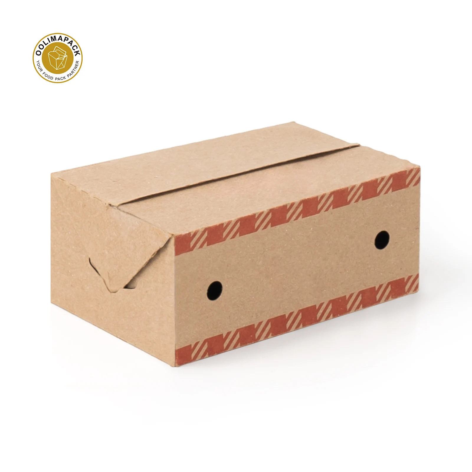 OOLIMA Eco Friendly Fries Fried Chicken Nuggets Carton Paper Snack Box