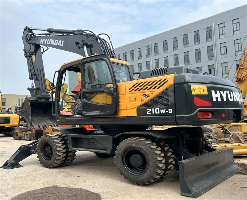 Well Maintained Used Hyundai 210w-9s wheel excavator high quality original from Korea in stock