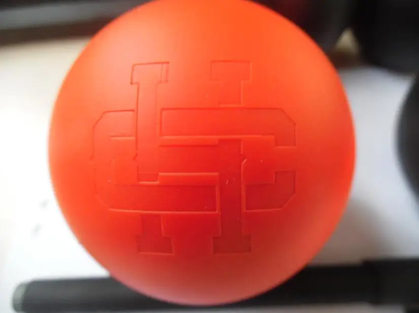 Custom 6.3 CM Diameter Rubber Lacrosse Massage Balls with Custom Printing or Laser Engrave logo for Yoga and Relax