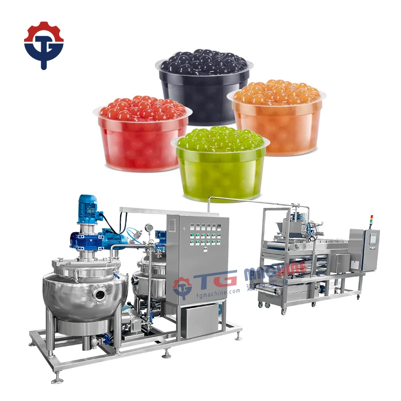 high production production line popping boba popping boba mango bubble tea store equipment