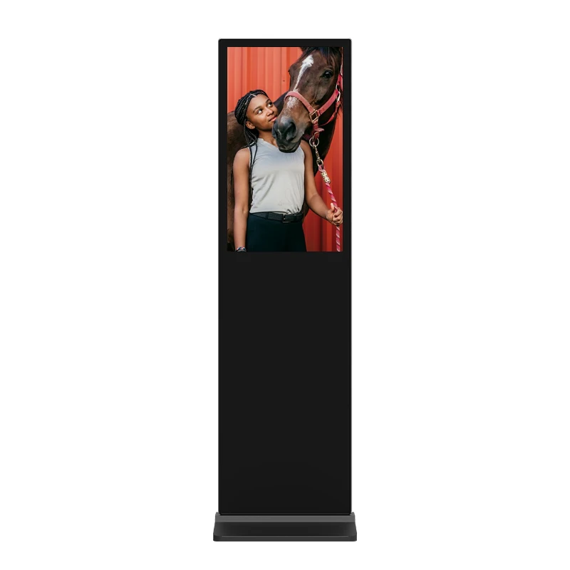 32 inch Floor Standing AD Player Full HD LCD Advertising Digital Signage for GAS stations /bus