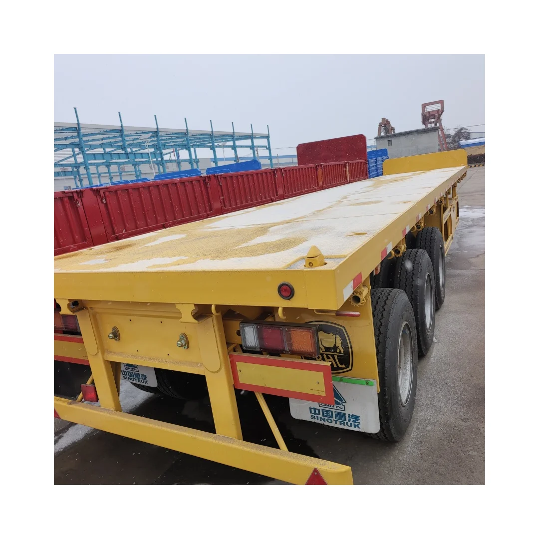 Made in China 40ft Flatbed Trailer Container 2 Axle 3 Axle Semi-Truck Trailer-Special Transportation