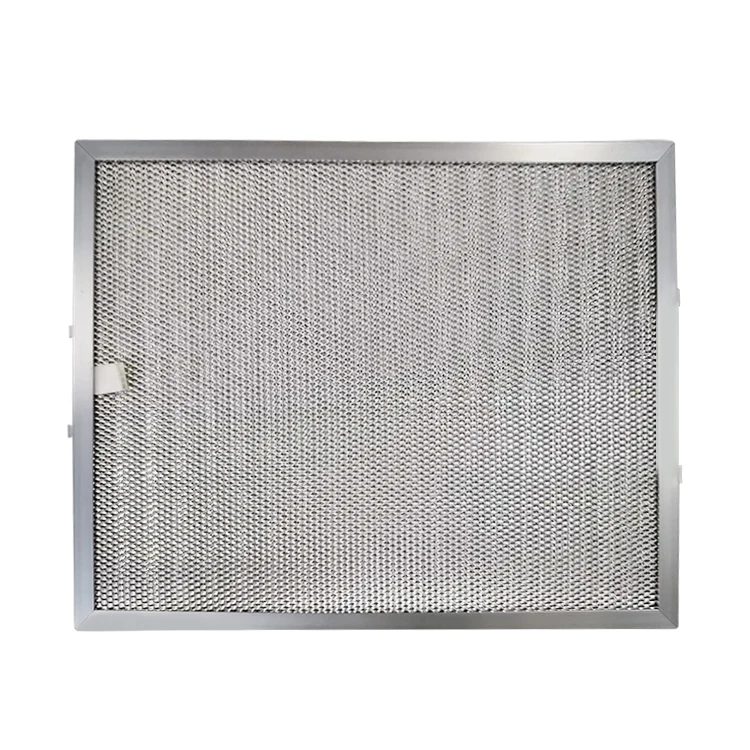 Oil Trapping Aluminum Range Hood Baffle Filter Metal Mesh Grease Filter Kitchen Cooker Hood Filter