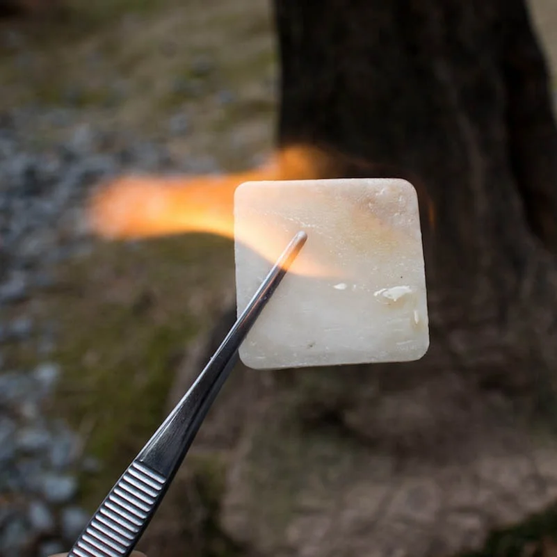 Hexamine BBQ Accessories barbecue Fire Lighter Waterproof solid alcohol fuel tablet Folding Mini Pocket Metal stove HQS-012