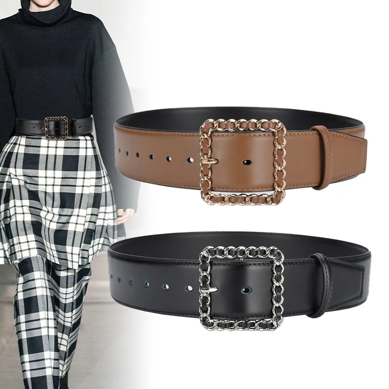 Good Quality Custom Logo Women Belt Custom Design Multicolor Genuine Leather Belts for Women