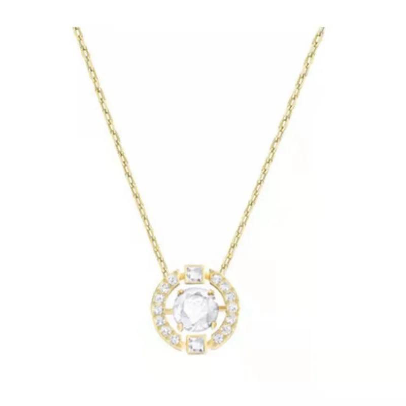 quality assurance 2024 stainless steel wholesale crystal necklace fashion jewelry necklace for women