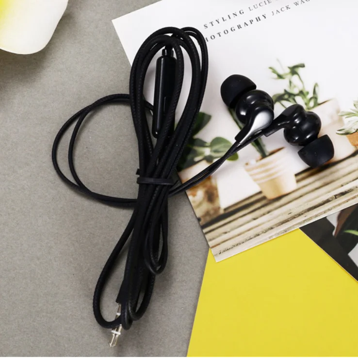 CY-054 in-ear Проводная гарнитура с проводным контролем с разъем для подключения микрофона 3,5 мм универсальный разъем для наушников