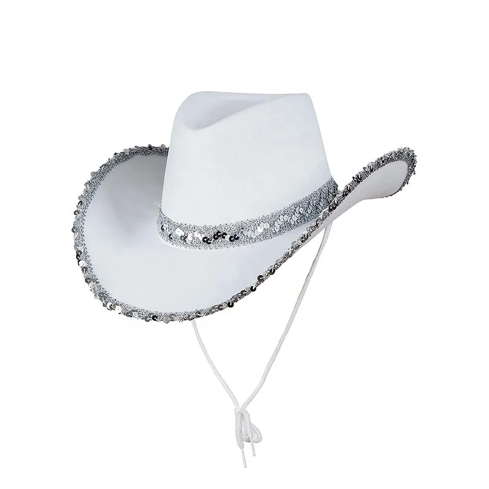 Wholesale custom Play Costume Country Themed Party Cowboy Dress up Novelty western unisex pink jazz cowboy felt hat