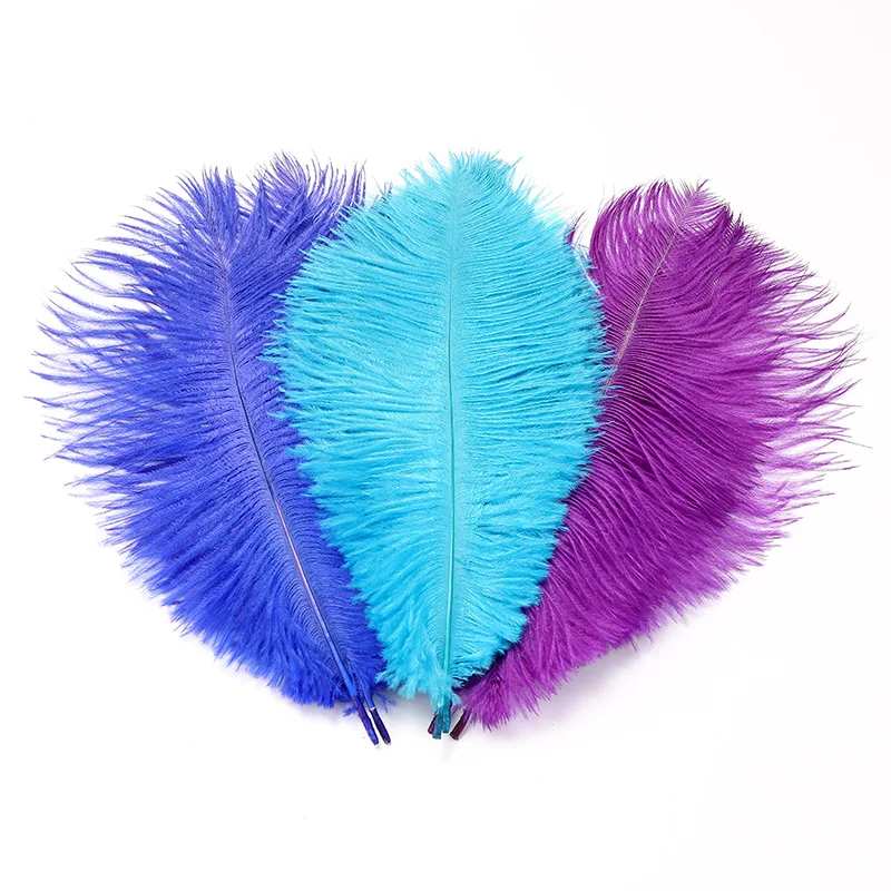 Wholesale 25-30 cm 10-12 inch Multi Color Natural Ostrich Feathers For Wedding Events Decoration DIY Crafts Making