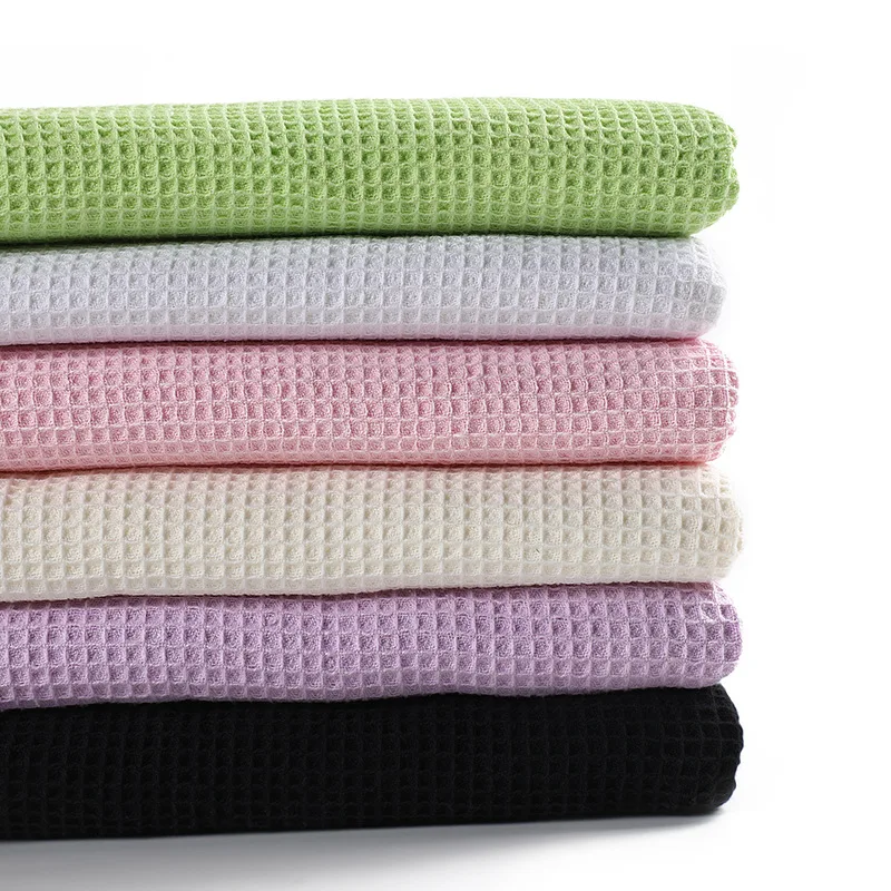 21*21 cotton waffle textile fabric sofa cover slacks texture woven fabric