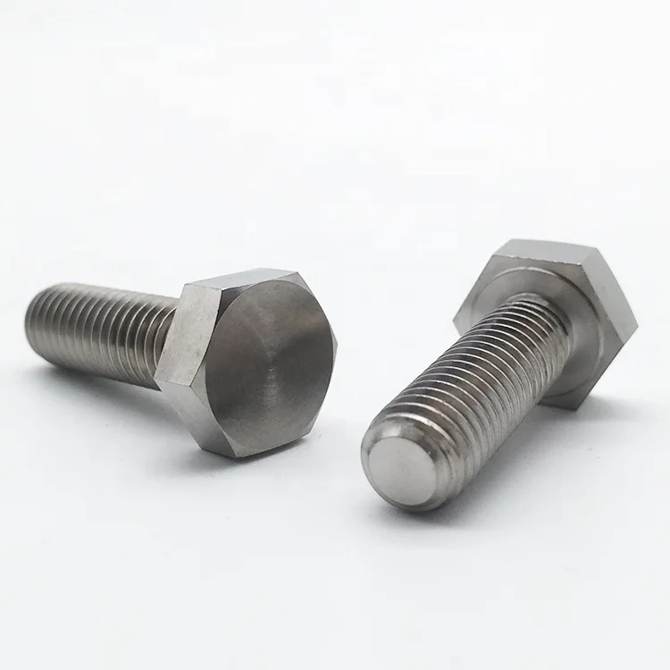 Factory supply m5 m6 m8 m10 titanium hex bolt