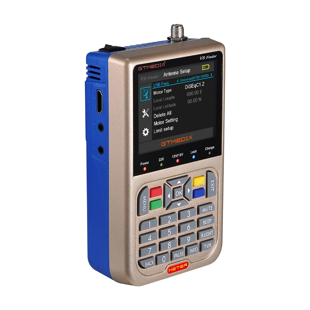  Full HD 1080P 4000 мАч аккумулятор 3 5 дюймов ЖК-обновление GTmedia V8 Finder Meter DVB-S/S2 Цифровой спутниковый