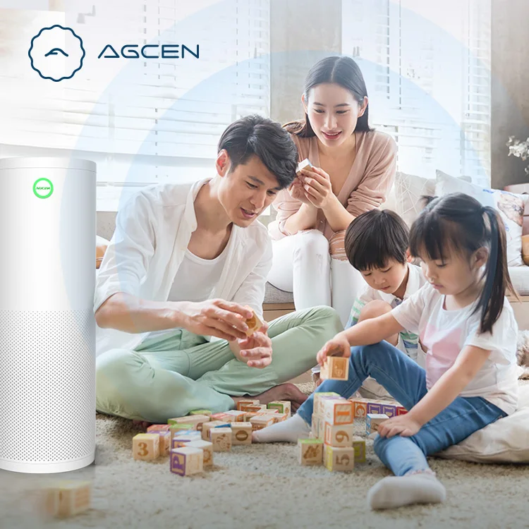 High Quality DC brushless silent Allergens odor PM2.5 Smoke remover ionizer air cleaner For Baby or Pregnant
