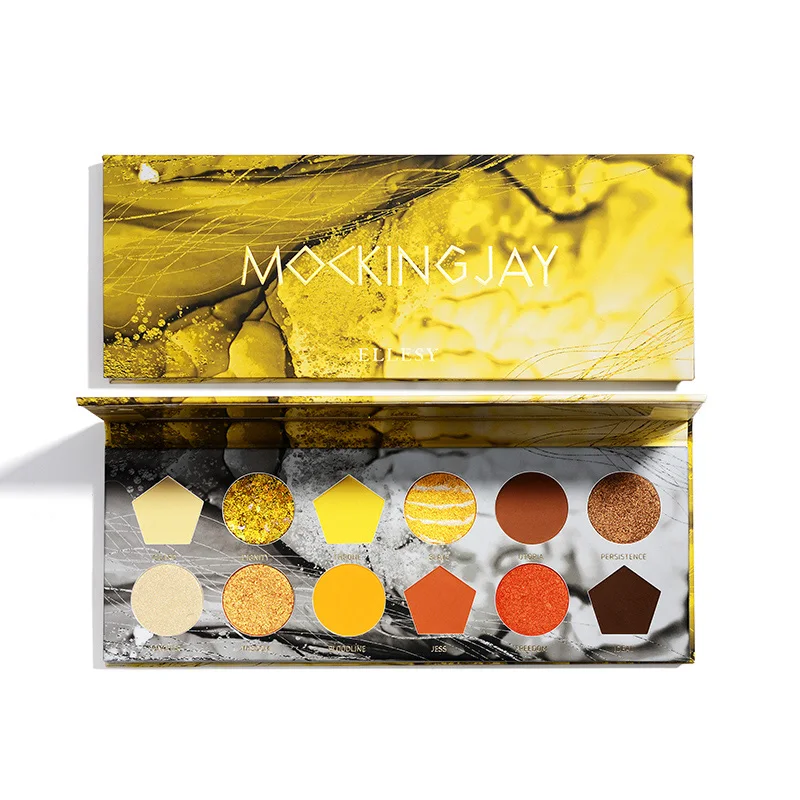 Low MOQ ready to ship 12 high pigments eyeahdow palette