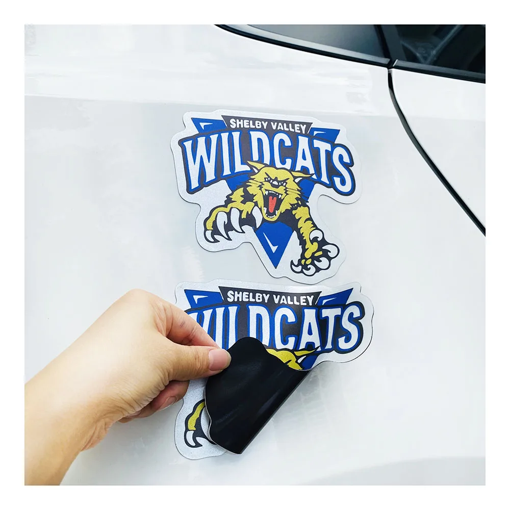 Custom Car Magnet Printing Vehicle Sticker Business Logo Removable Advertise Signs For Car Fridge Magnetic Stickers