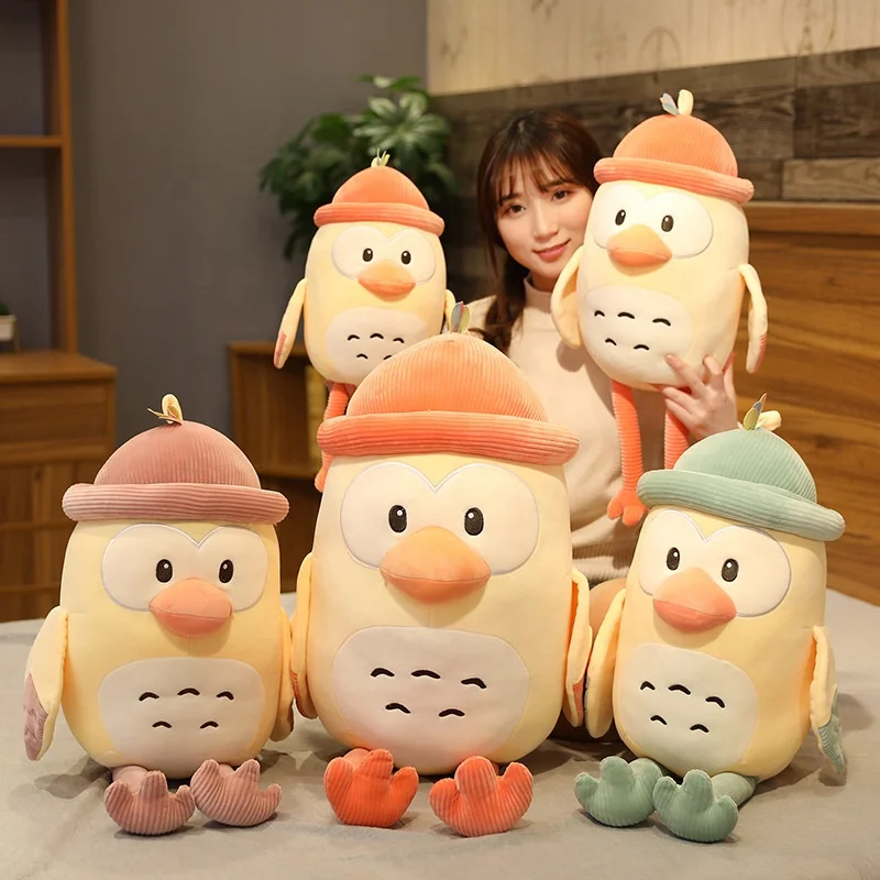 Soft colorful owl plush toy wholesale custom bird doll sleeping pillow children bed doll