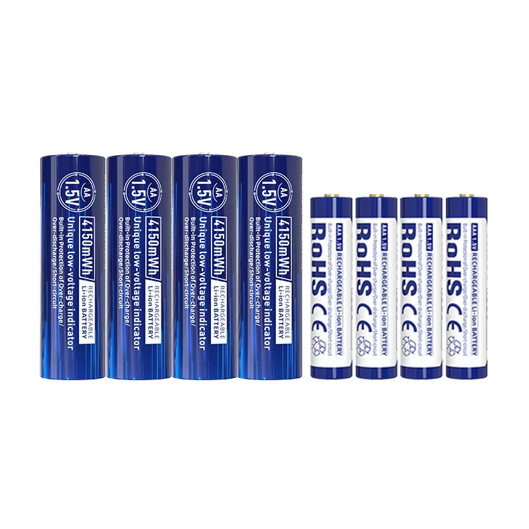 XTAR 1.5V Lithium ion 4150mWh AA and AAA 1620mWh Rechargeable Batteries