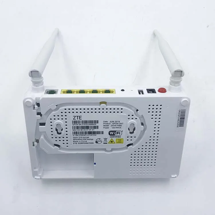 Original GPON ONT ZTE F660 V8/V8.0 ONU F660 ZTE F609 GPON ONT ZTE F660