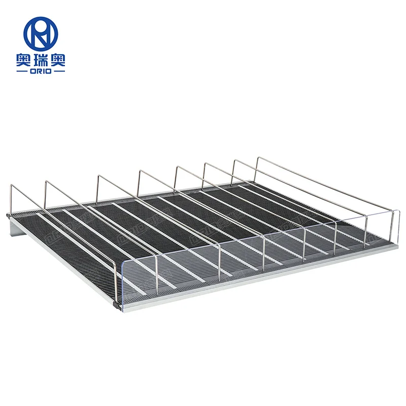 Cooler Beverage Display Shelf Pushers And Dividers Retail Shelf Pusher Racks