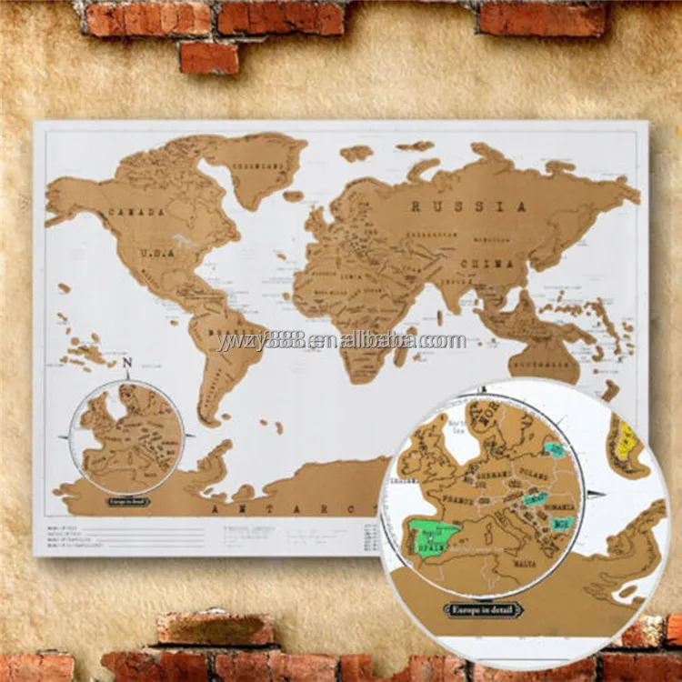 For Wall Deluxe Black Scratch Off World Map Poster Journal Log Giant Map Of The World Stickers Home Office School Decoration