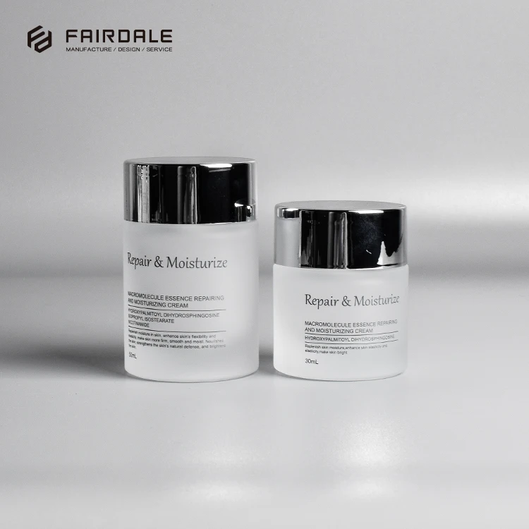 OEM Cheap Price 30ml Cosmetic Packaging Frosted Empty Glass Mini Serum Bottle With Pump