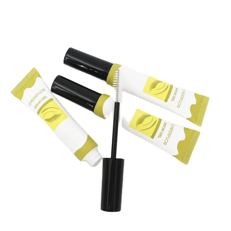 
8-1ml Soft Plastic Tube With Brush Empty Mascara Tube Eyelashes Eyebrow PE Tube 
