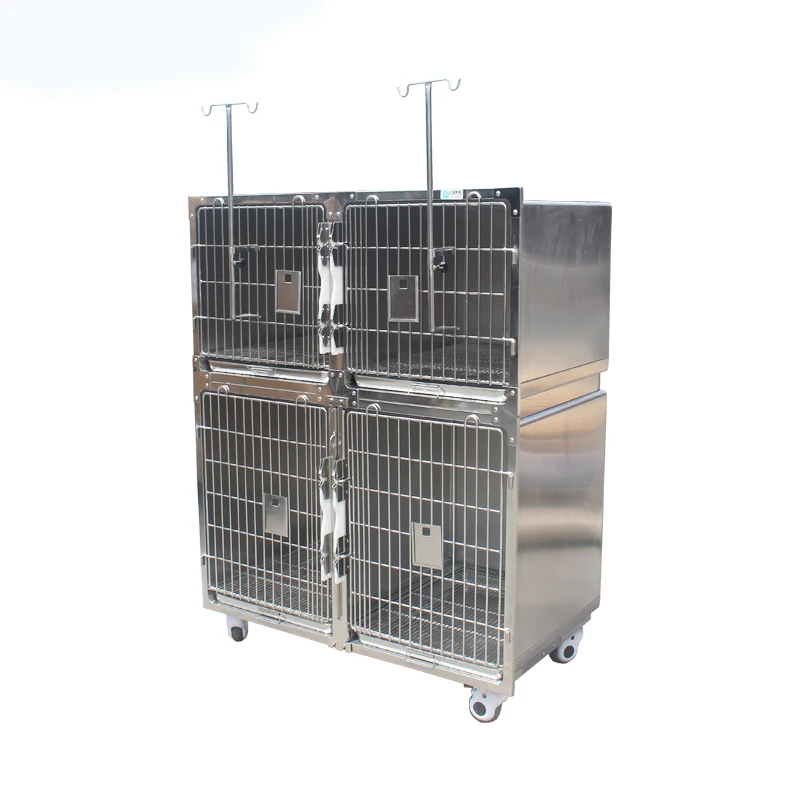 Suppliers Low Price Sale Big Size 2 Layer Stainless Steel Dog Cages Metal Kennels