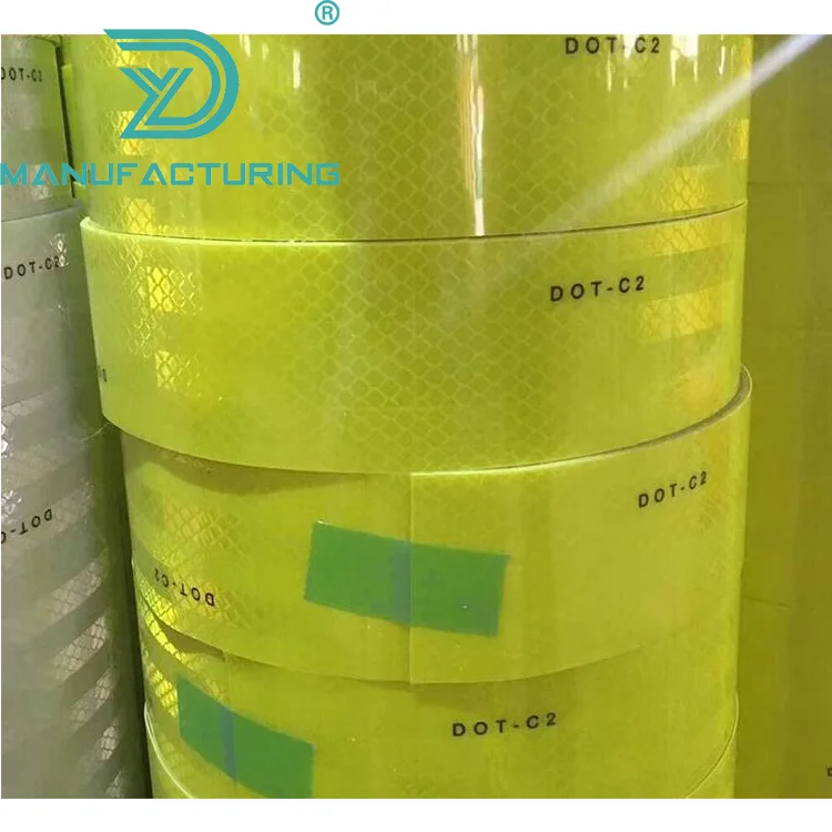 Vehicle Diamond Grade White and Red Conspicuity PET Reflective Tapes