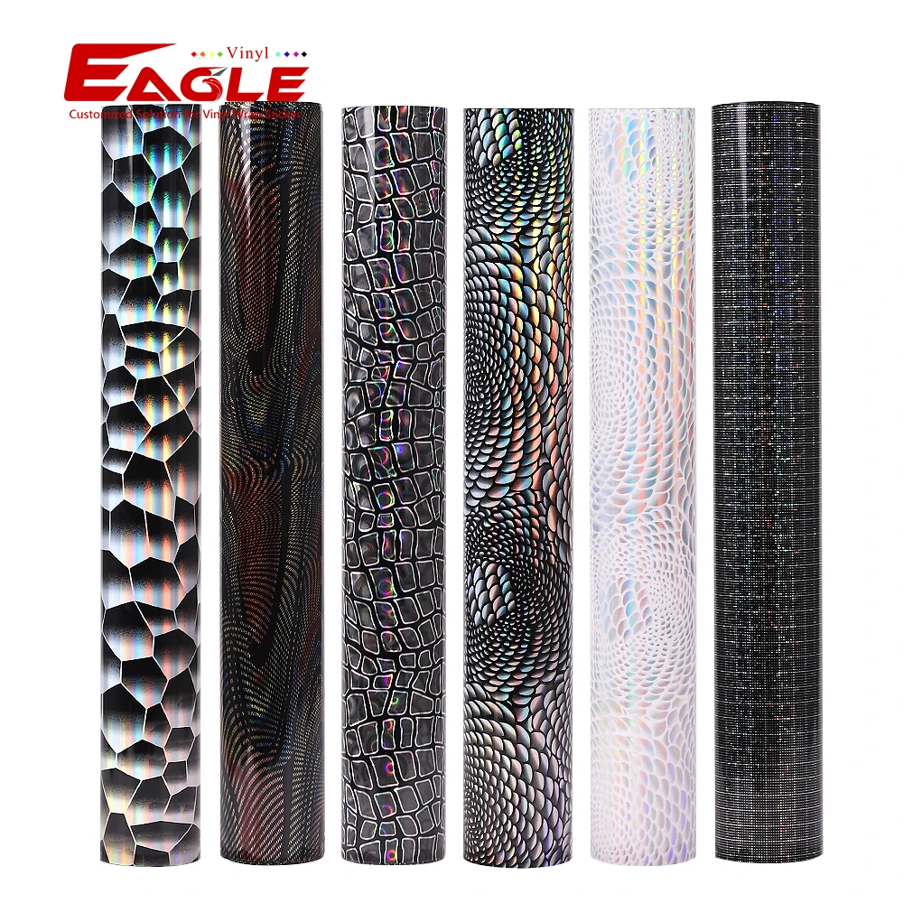 Eagle new product htv flex sticky pu t-shirt thermo heat transfer vinyl rolls for clothing logos