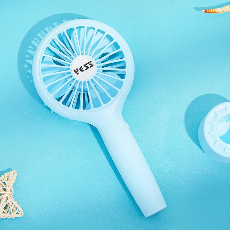 Cute Portable Desktop Cooling  Pink Electric Mini Rechargeable Handy Fan eyelash dryer  for outdoors camping handheld fan