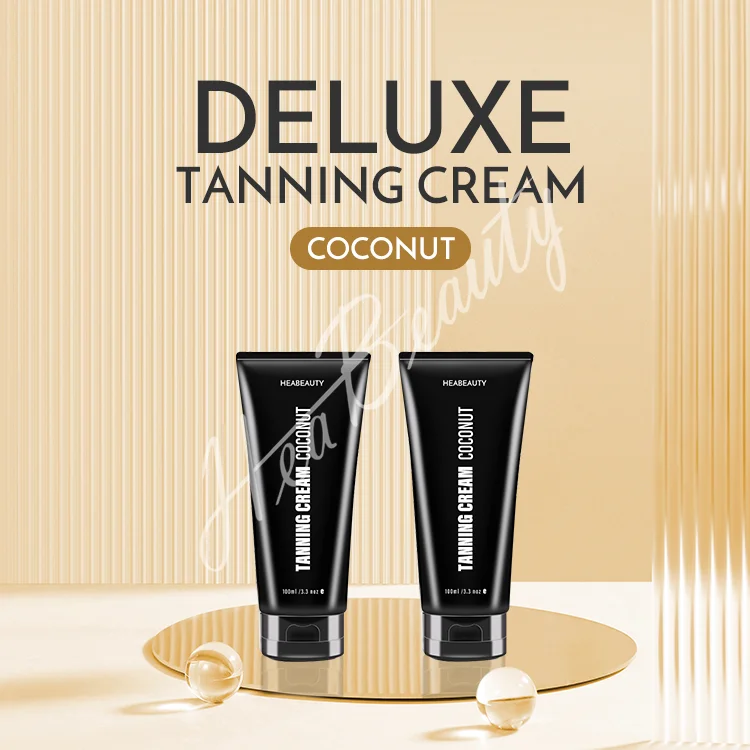 Natural Face and Body Bronzer Tanning Cream Sunless Tanning Lotion/OEM Gradual Solarium Tanning Cream