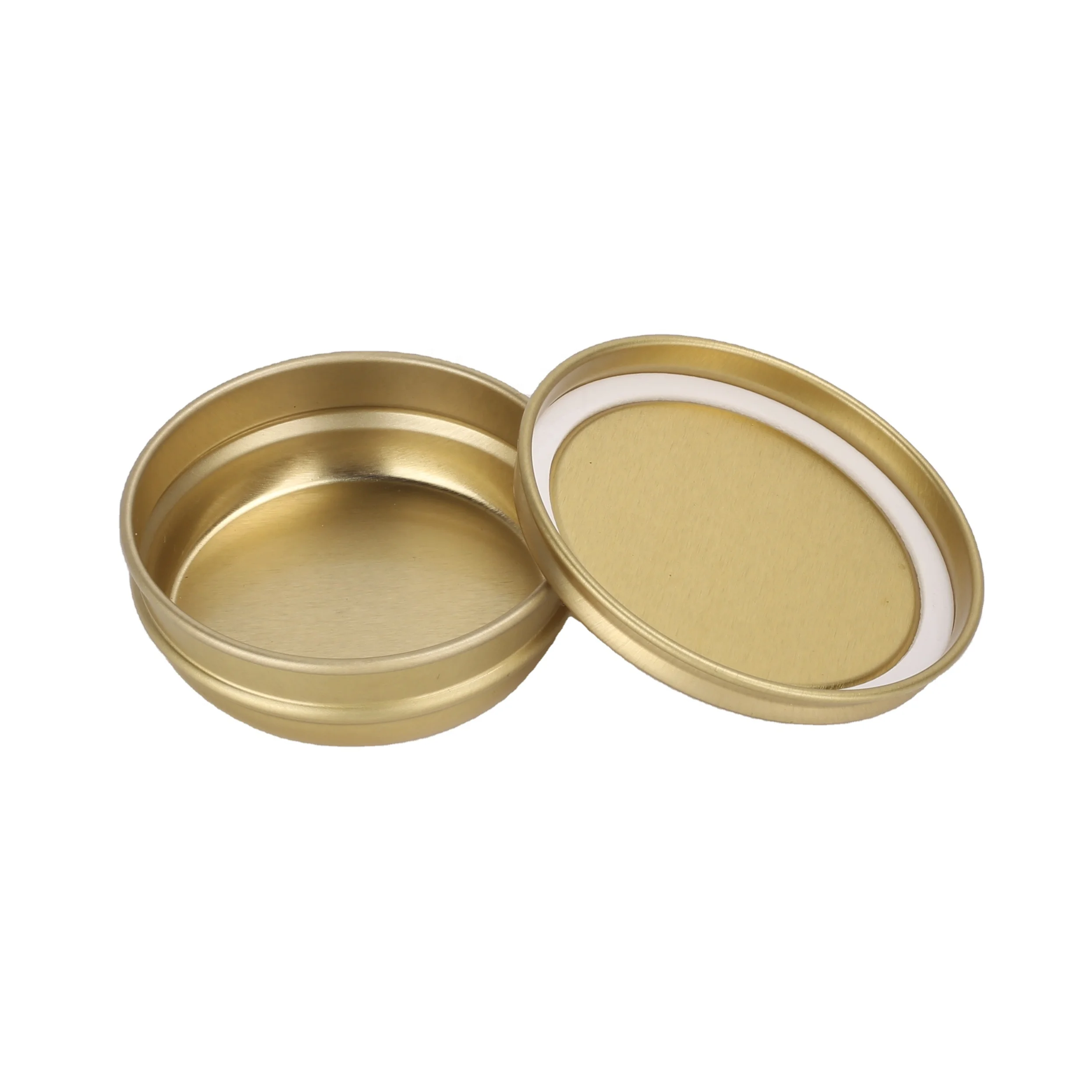 Factory Direct 50g Vacuum Caviar Tin Box Custom Designed Round Anti-Corrosion Luxury Food Packaging Wholesale for Caviar