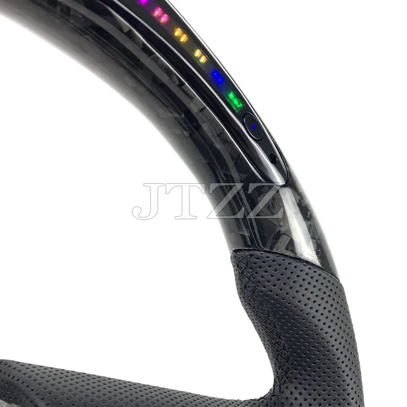2020 2021 2022 2023 For Mazda 3 6 CX5 CX7 CX8 CX30 CX90 LED Display Carbon Fiber Steering Wheel Automotive Interior