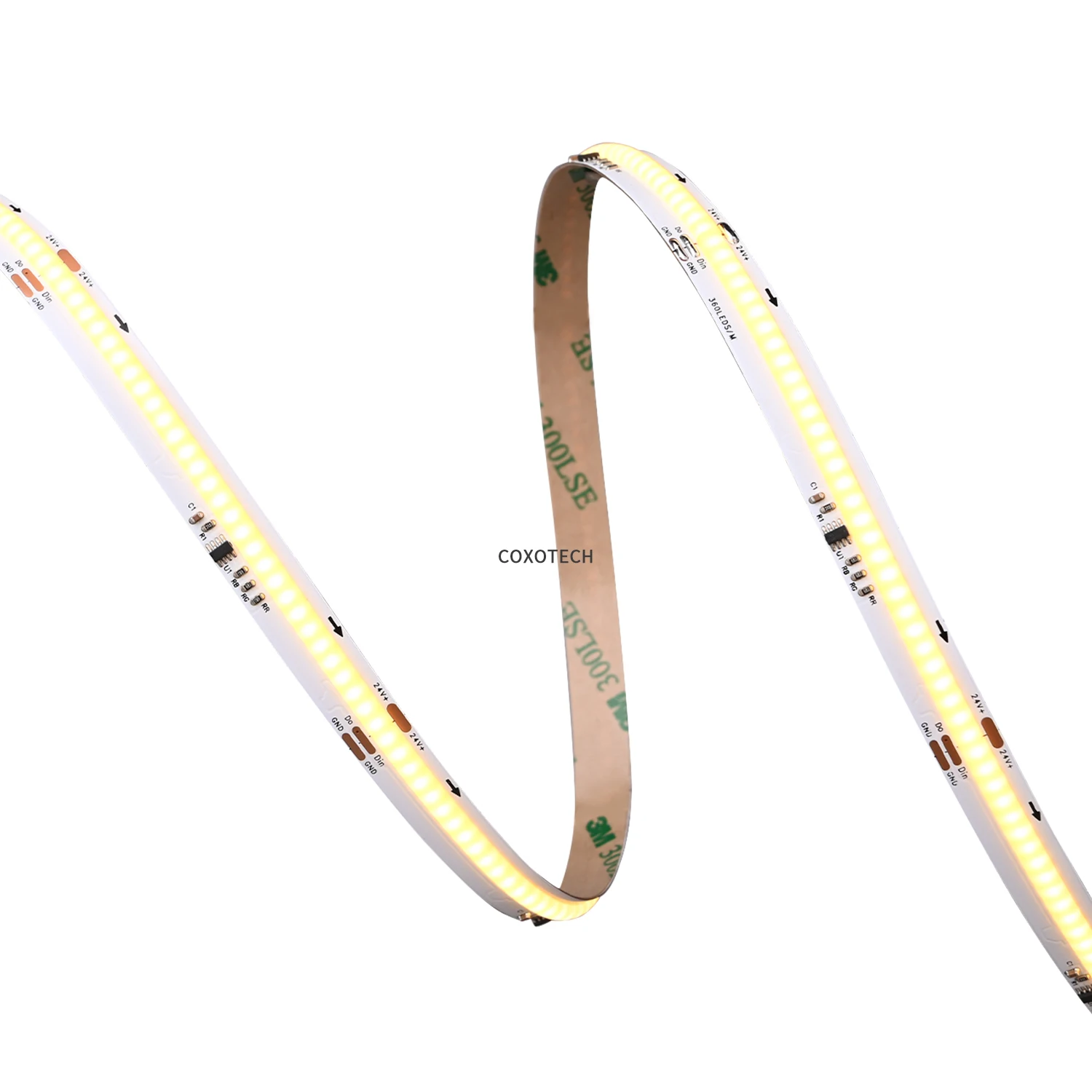 S5000 360 светодиоды цифровой 10 мм шириной dc24v 2811 COB светодиодные полосы света